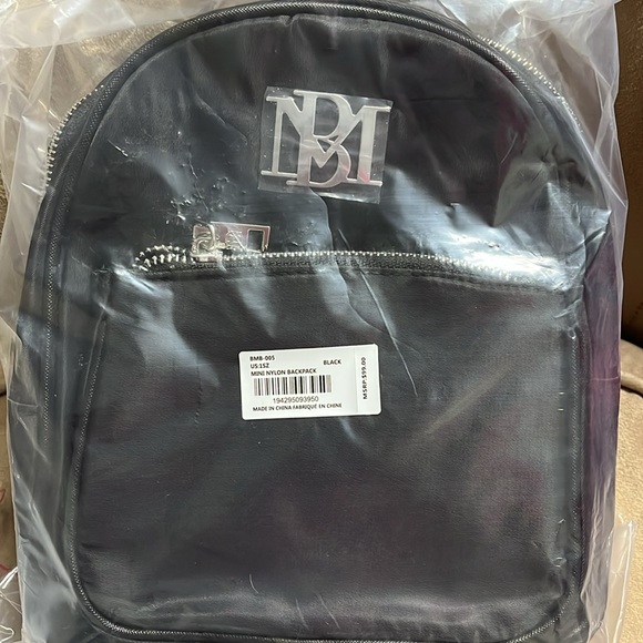 Badgley Mischka Nylon Mini Backpack in Black - NIP - Picture 3 of 4